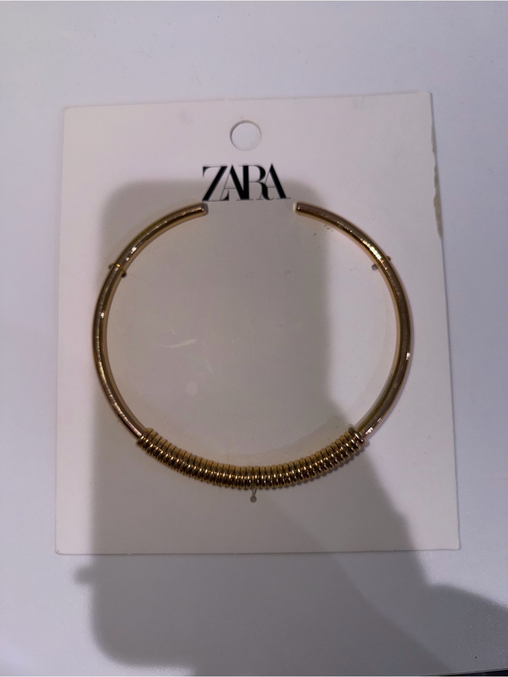 ZARA Gold Coil Detail Bracelet